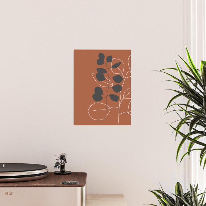 Minimalist Leaf Floral Poster Gallery Image 2