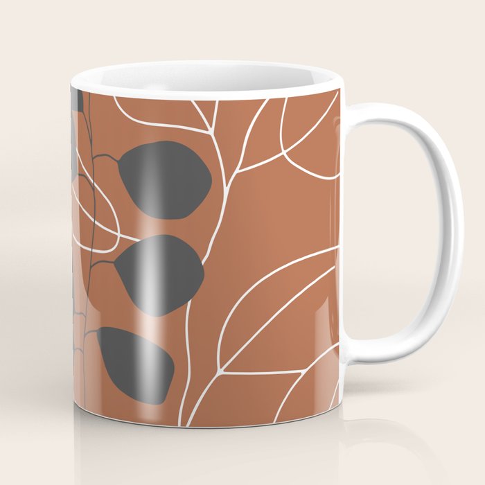 Minimalist Leaf Floral Coffee Mug Gallery Image 1