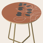 Minimalist Leaf Floral Side Table Gallery Image 2