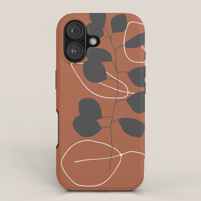 Minimalist Leaf Floral iPhone Case Gallery Image 1