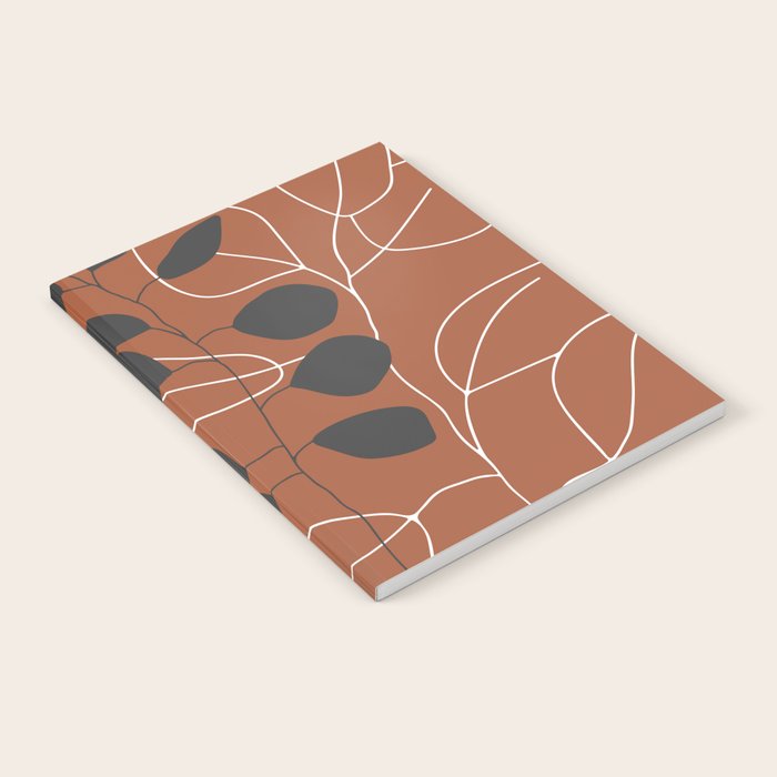 Minimalist Leaf Floral Notebook Gallery Image 2