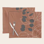Minimalist Leaf Floral Placemat Gallery Image 1