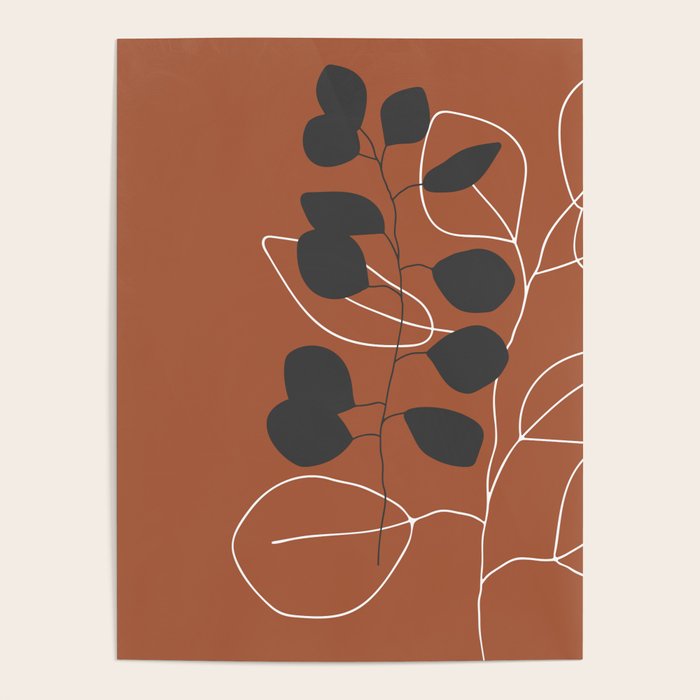 Minimalist Leaf Floral Poster Gallery Image 4