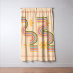 Floral Geometry 7 Window Curtain Gallery Image 3