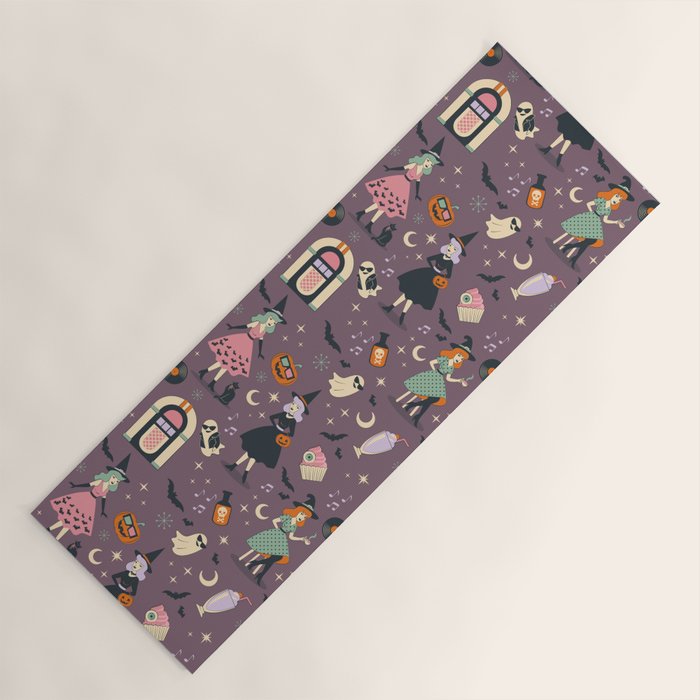 50s Witch Vibes Yoga Mat Gallery Image 1