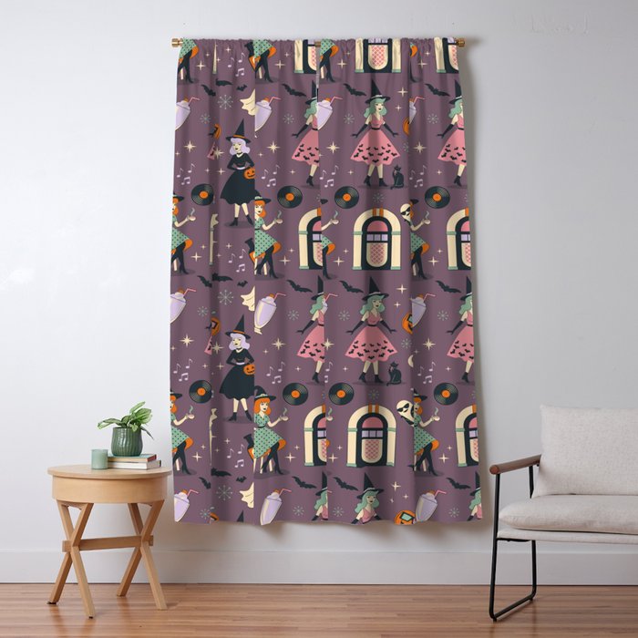 50s Witch Vibes Window Curtain Gallery Image 5