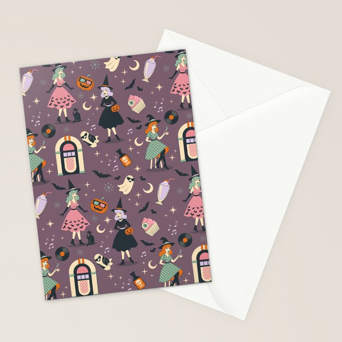 50s Witch Vibes Stationery Card Gallery Image 2