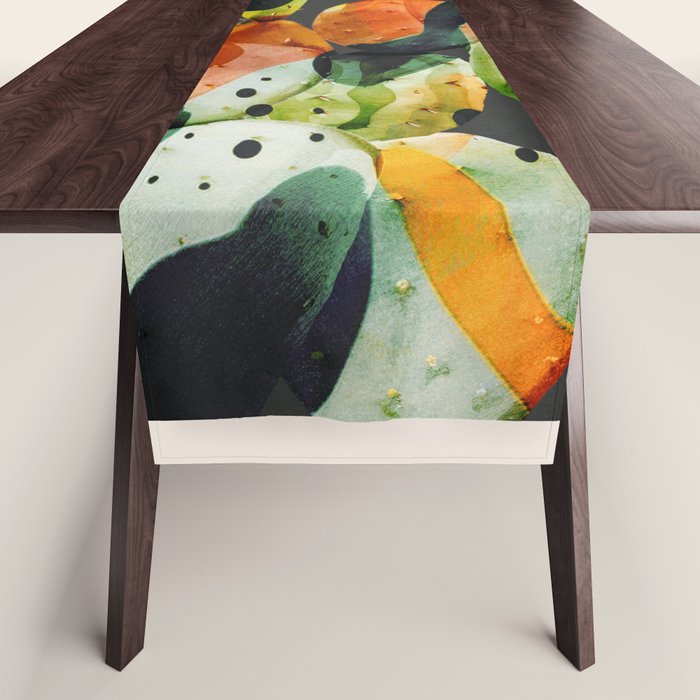 Abstract Modern Cactus 2 Table Runner Gallery Image 1