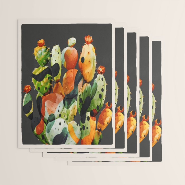 Abstract Modern Cactus 2 Wrapping Paper Gallery Image 3