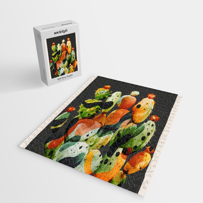 Abstract Modern Cactus 2 Jigsaw Puzzle Gallery Image 2