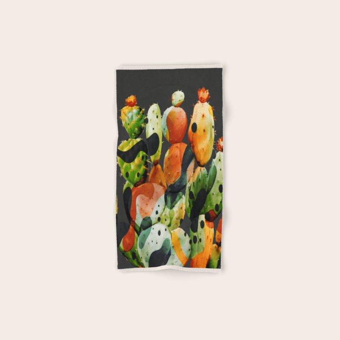 Abstract Modern Cactus 2 Bath Towel Gallery Image 1