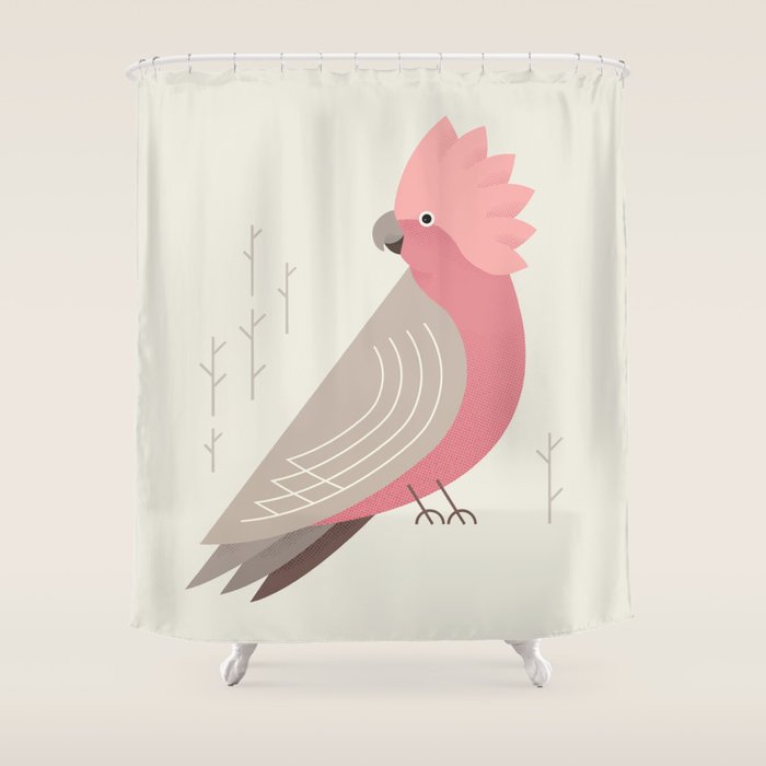 Galah, Bird of Australia Shower Curtain Gallery Image 1