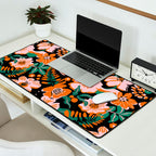 Orange flowers Desk Mat Gallery Image 2