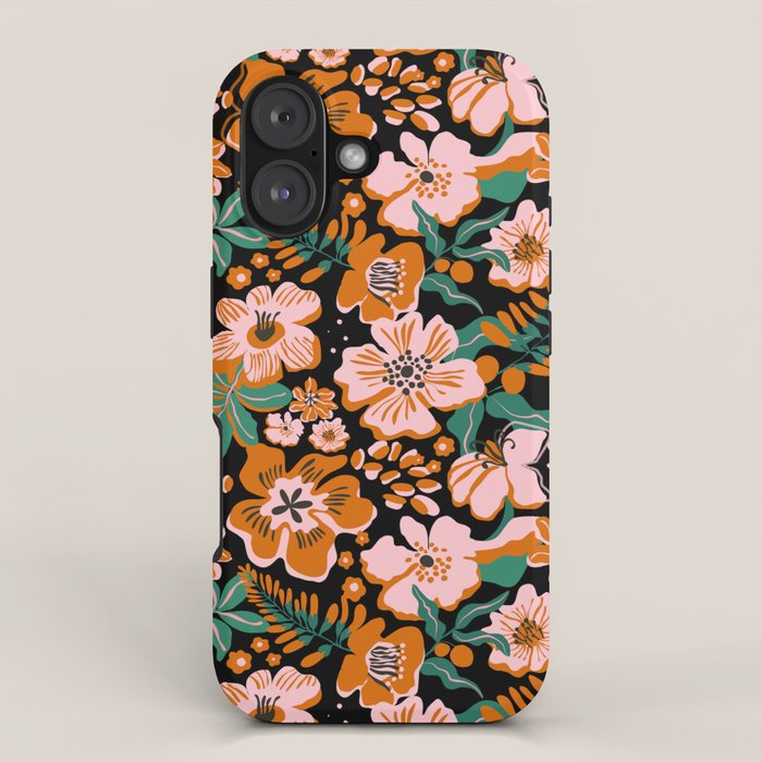 Orange flowers iPhone Case Gallery Image 1