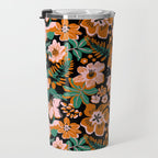 Orange flowers Travel Mug Gallery Image 3
