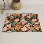 Orange flowers Rug Gallery Image 1