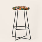Orange flowers Stool Gallery Image 1