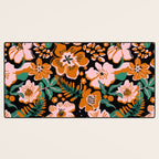 Orange flowers Desk Mat Gallery Image 3