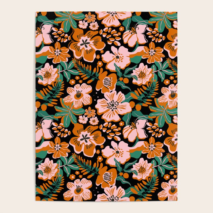 Orange flowers Poster Gallery Image 1