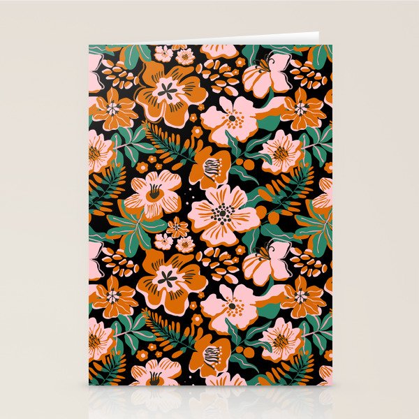 Orange flowers Stationery Card Gallery Image 2