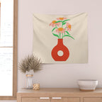 Flower Vase Wall Tapestry Gallery Image 2