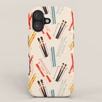 Ski time pattern iPhone Case Gallery Image 1