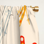 Ski time pattern Window Curtain Gallery Image 2