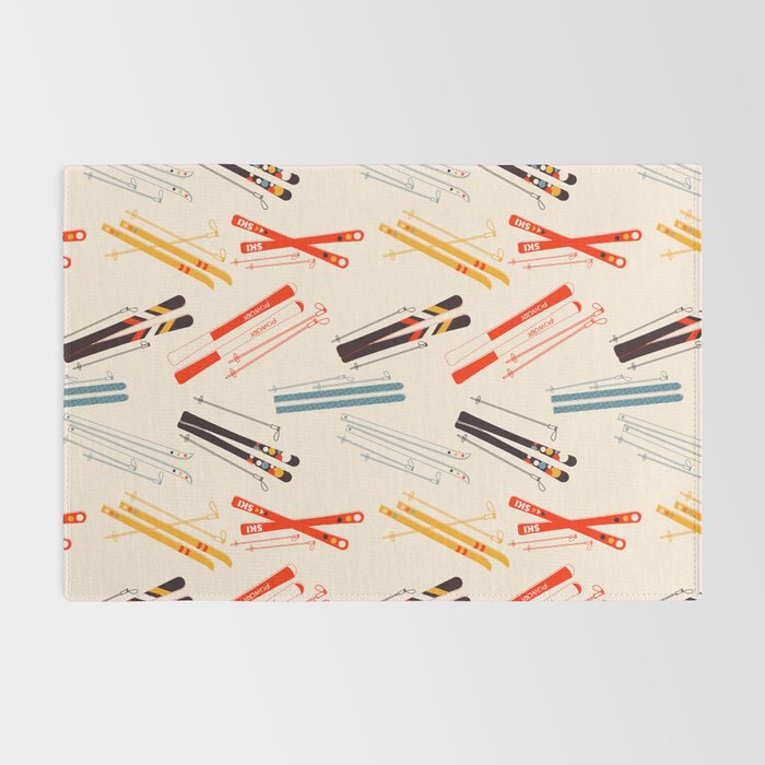 Ski time pattern Rug Gallery Image 2