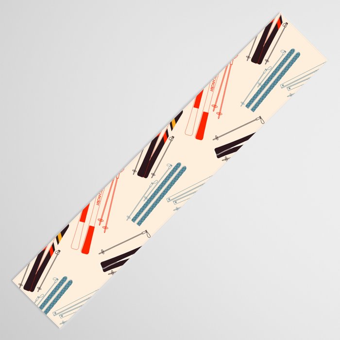 Ski time pattern Table Runner Gallery Image 3