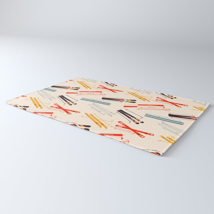 Ski time pattern Rug Gallery Image 3