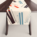 Ski time pattern Table Runner Gallery Image 1