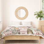 Block print Home pattern earthy colors Duvet Cover Gallery Image 3