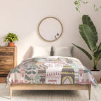 Block print Home pattern earthy colors Comforter Gallery Image 3