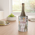 Block print Home pattern earthy colors Wine Chiller Gallery Image 4