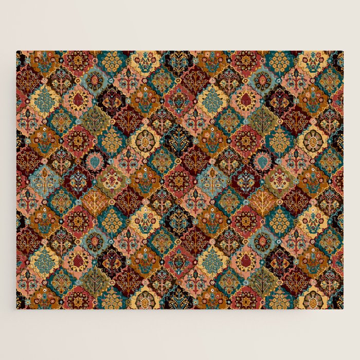 Oriental granny squares Jigsaw Puzzle Gallery Image 1