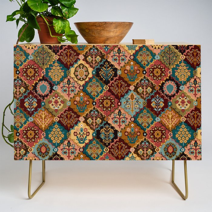 Oriental granny squares Credenza Gallery Image 1