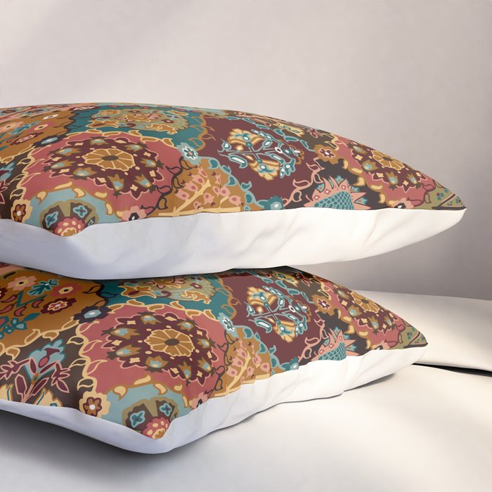 Oriental granny squares Pillow Sham Gallery Image 3