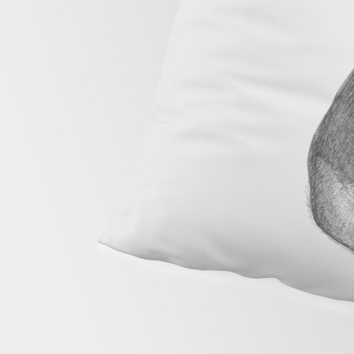 Sweet Black Pug Pillow Sham Gallery Image 4