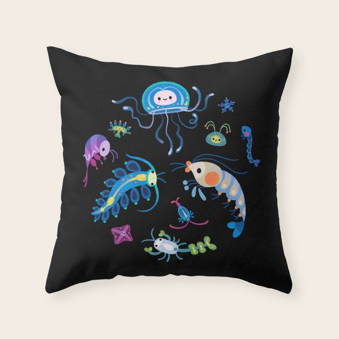 Zooplankton Throw Pillow Gallery Image 6