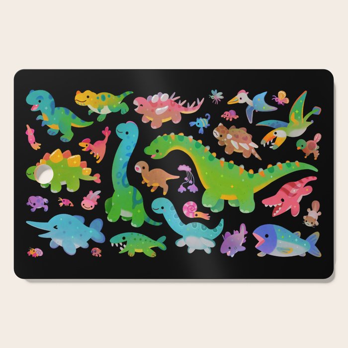 Jurassic baby - dark Cutting Board Gallery Image 1