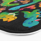 Jurassic baby - dark Bath Mat Gallery Image 3