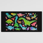 Jurassic baby - dark Desk Mat Gallery Image 3