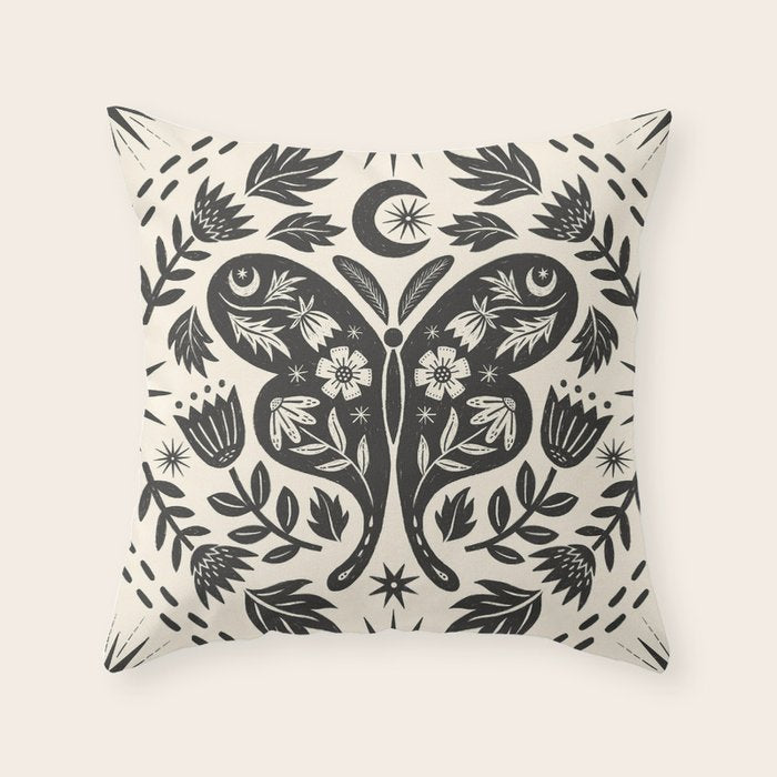 Luna Moth Throw Pillow Gallery Image 6