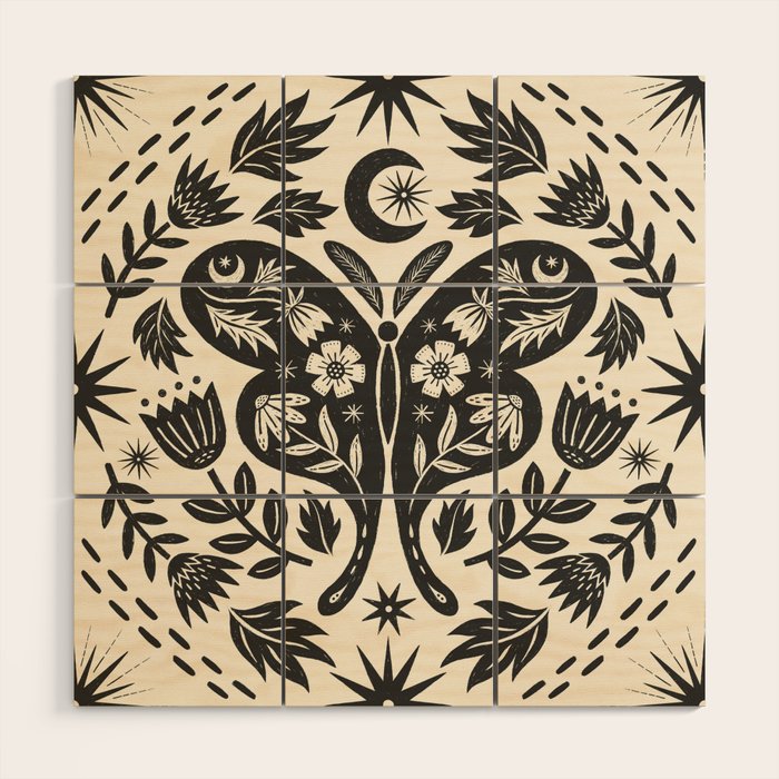Luna Moth Wood Wall Art Gallery Image 1