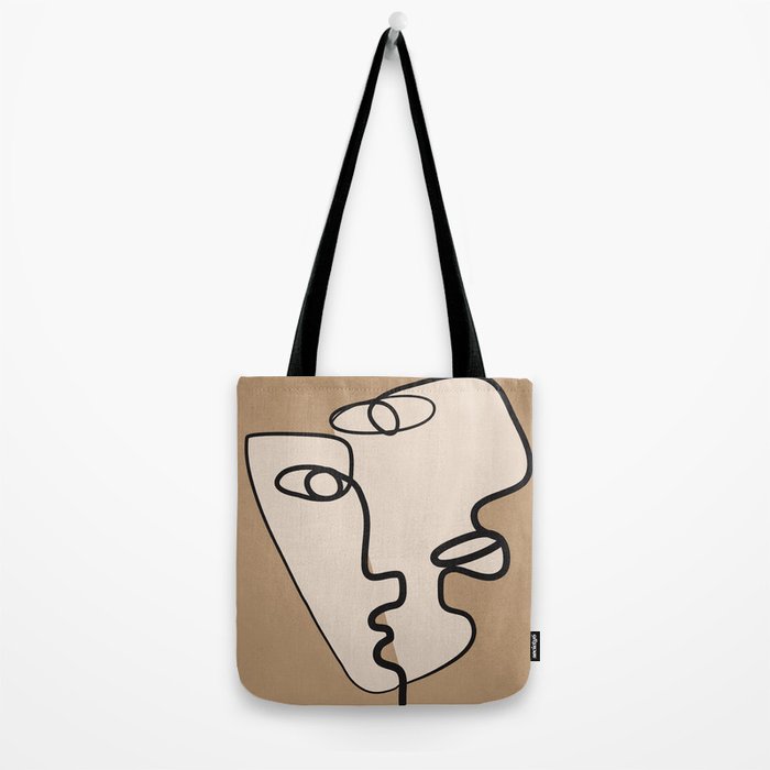 Interwoven Faces 6 Tote Bag Gallery Image 2