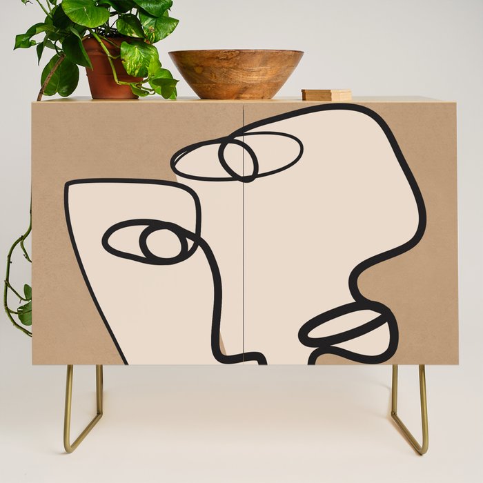 Interwoven Faces 6 Credenza Gallery Image 1