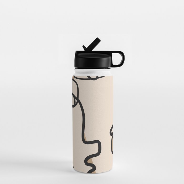 Interwoven Faces 6 Water Bottle Gallery Image 1