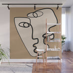 Interwoven Faces 6 Wall Mural Gallery Image 1