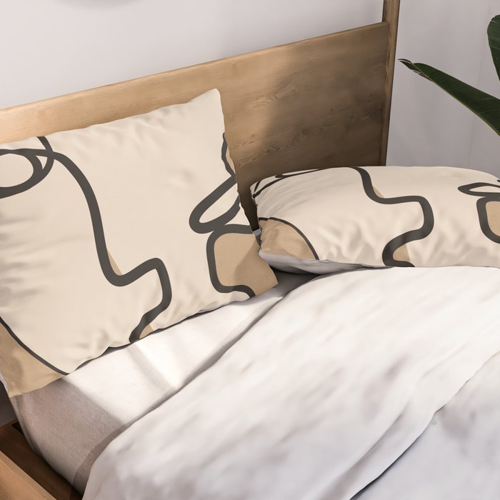 Interwoven Faces 6 Pillow Sham Gallery Image 2