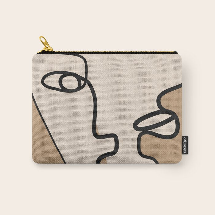 Interwoven Faces 6 Carry All Pouch Gallery Image 1
